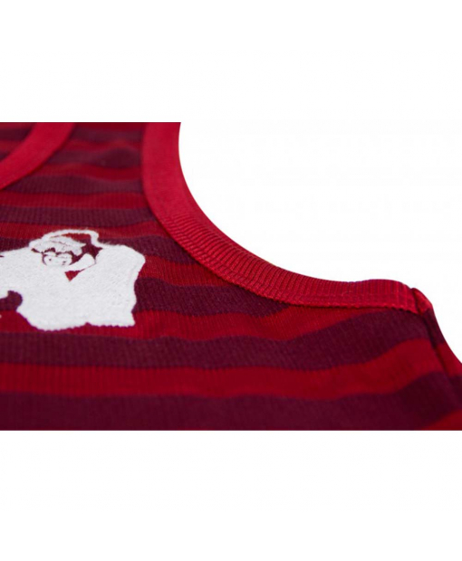 Stripe Stretch Tank Top Red