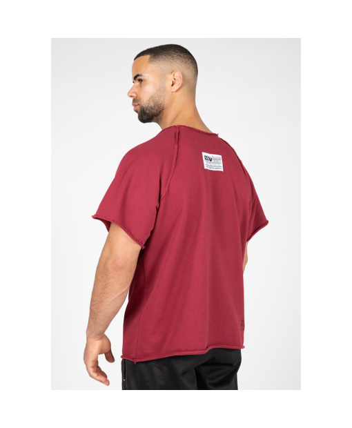 Classic Workout Top Burgundy Red