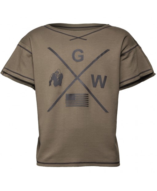 Футболка Sheldon Work Out Top Army Green