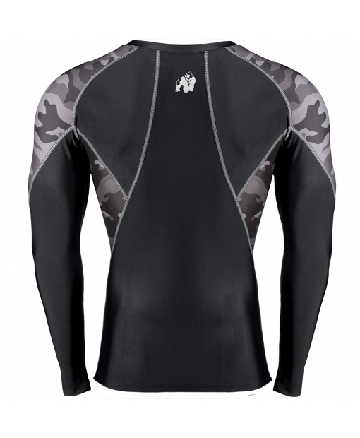 Lander Rashguard Long Sleeves Black/Gray Camo