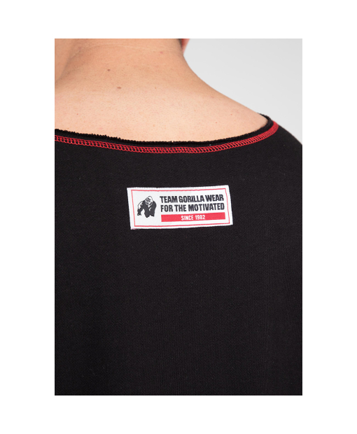 Wallace Workout Top - Black/Red