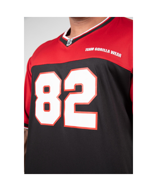 Trenton Football Jersey - Black/Red