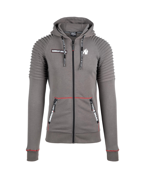 Georgia Zipped Hoodie Gray