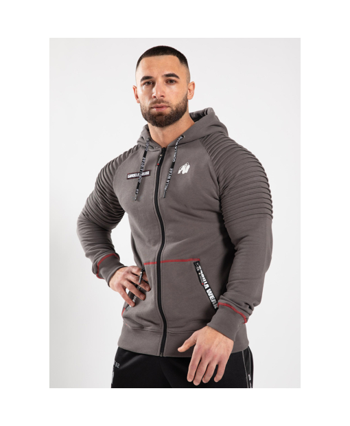 Georgia Zipped Hoodie Gray