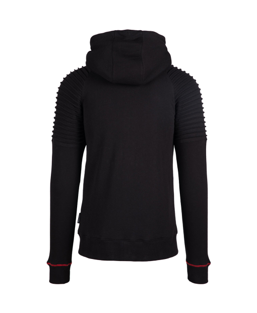 Georgia Zipped Hoodie Black