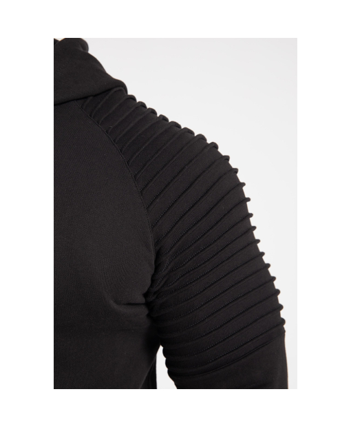 Georgia Zipped Hoodie Black