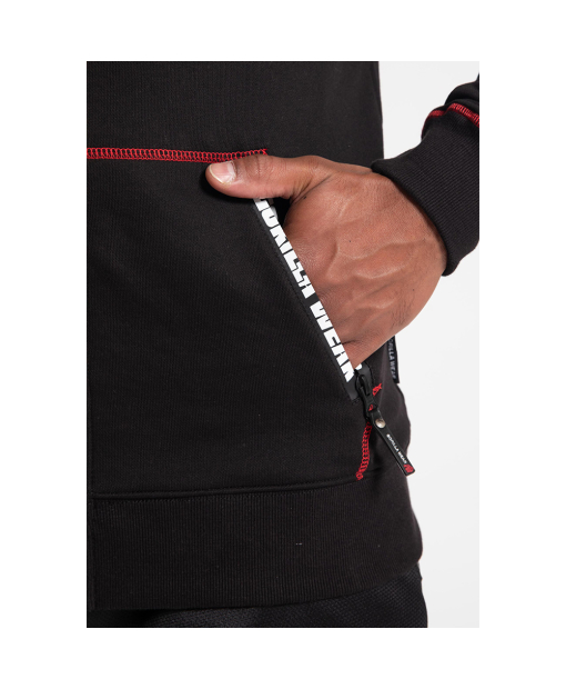 Georgia Zipped Hoodie Black