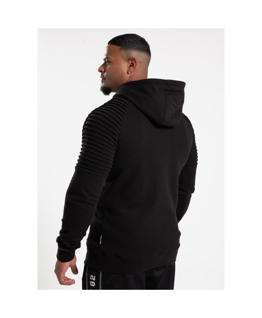 Georgia Zipped Hoodie Black
