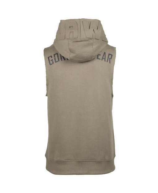 Marshall Sleeveless Hoodie Army Green