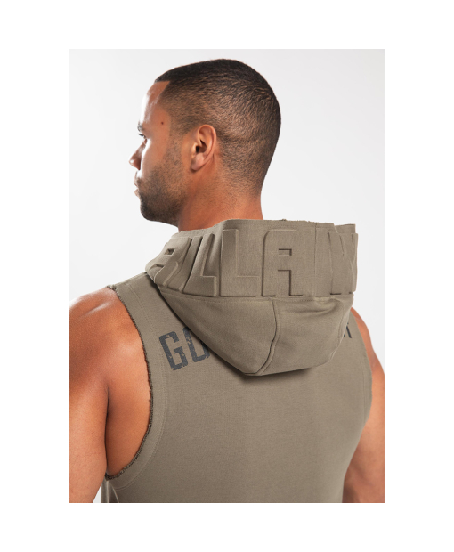 Marshall Sleeveless Hoodie Army Green