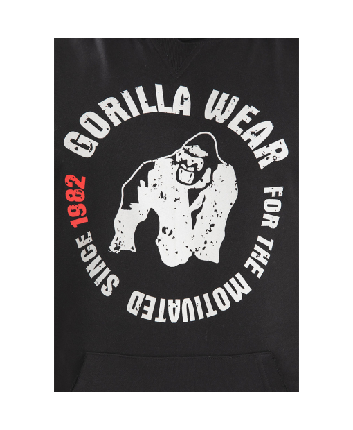 Marshall Sleeveless Hoodie Black