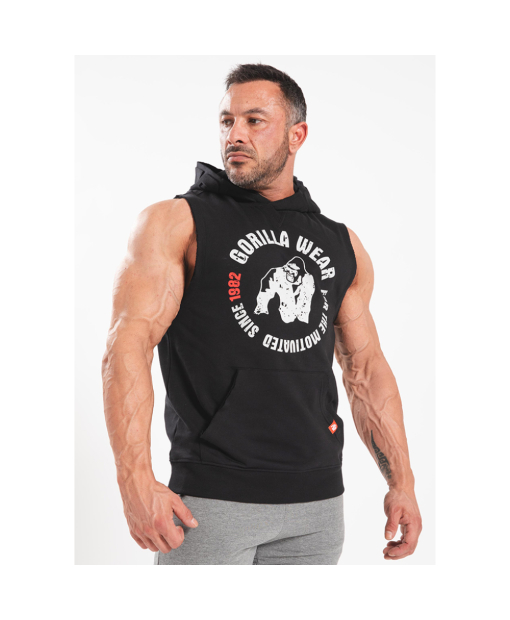 Marshall Sleeveless Hoodie Black