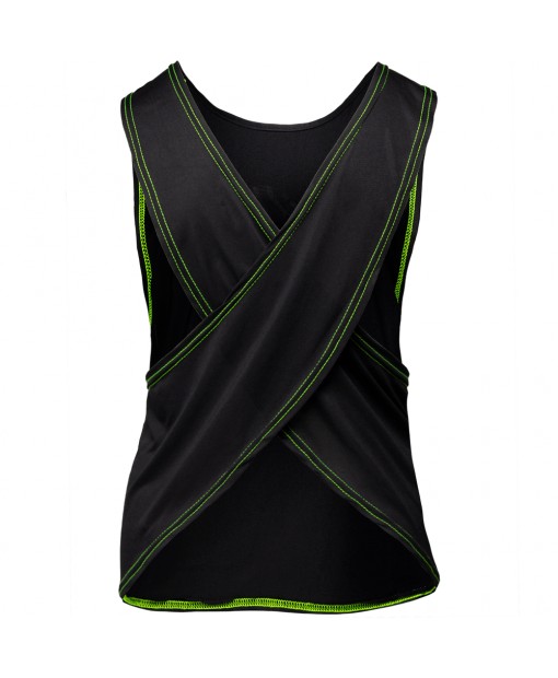 Майка Odessa Cross Back Tank Top - Black/Neon Lime