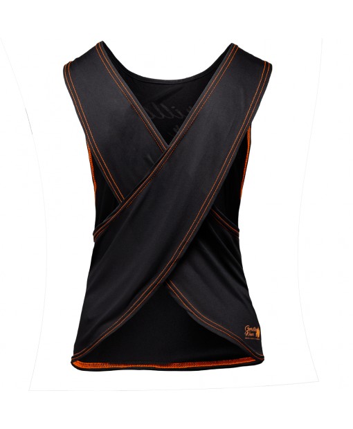 Майка Odessa Cross Back Tank Top - Black/Neon Orange