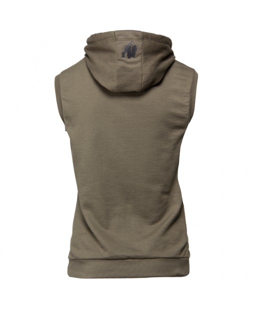 Selma Sleeveless Hoodie  Army Green