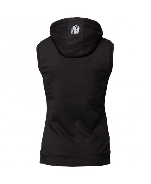 Selma Sleeveless Hoodie Black