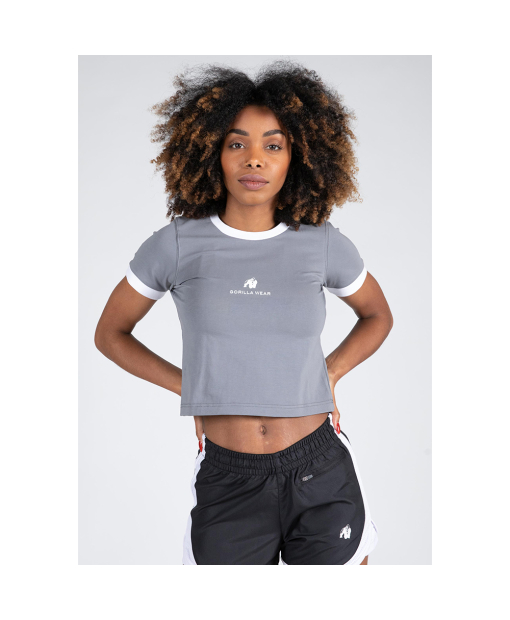 New Orleans Cropped T-Shirt Gray