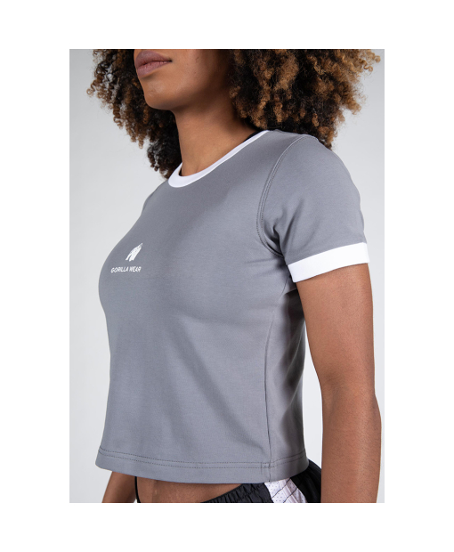 New Orleans Cropped T-Shirt Gray
