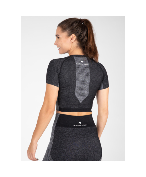 Selah Seamless Crop Top Black