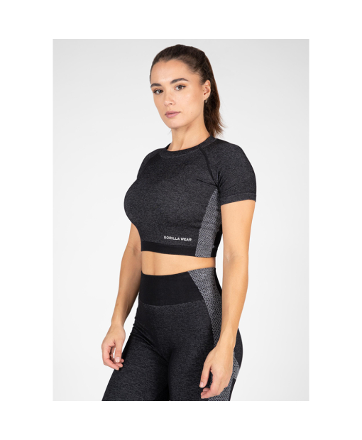 Selah Seamless Crop Top Black