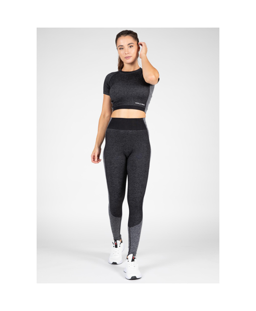 Selah Seamless Crop Top Black