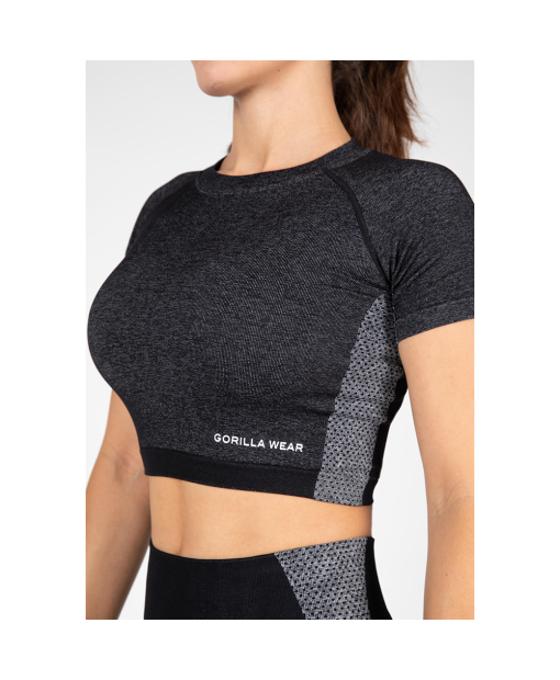 Selah Seamless Crop Top Black