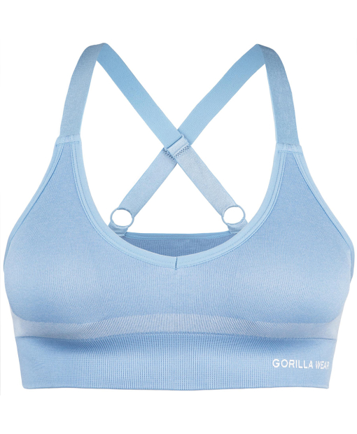 Selah Seamless Sports Bra Light Blue