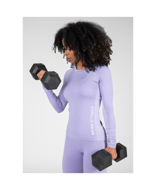Selah Seamless Long Sleeve Lilac