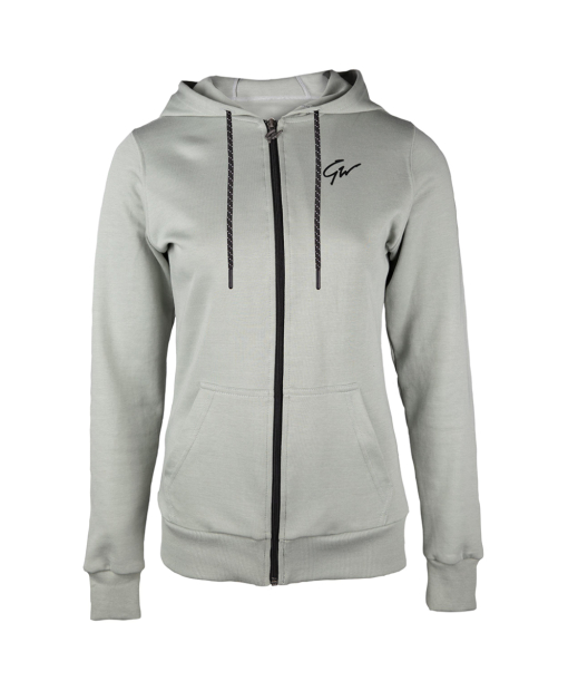 Pixley Zipped Hoodie Light Green