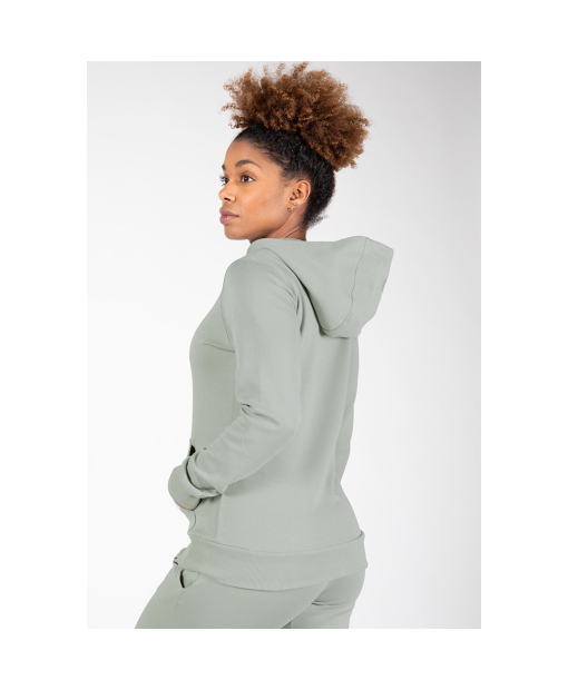 Pixley Zipped Hoodie Light Green