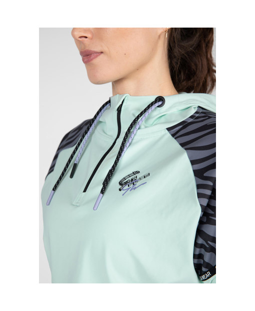 Zion Cropped Hoodie Green