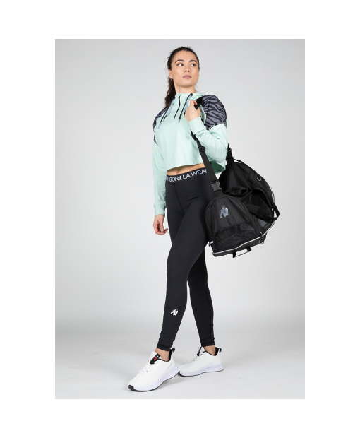 Zion Cropped Hoodie Green