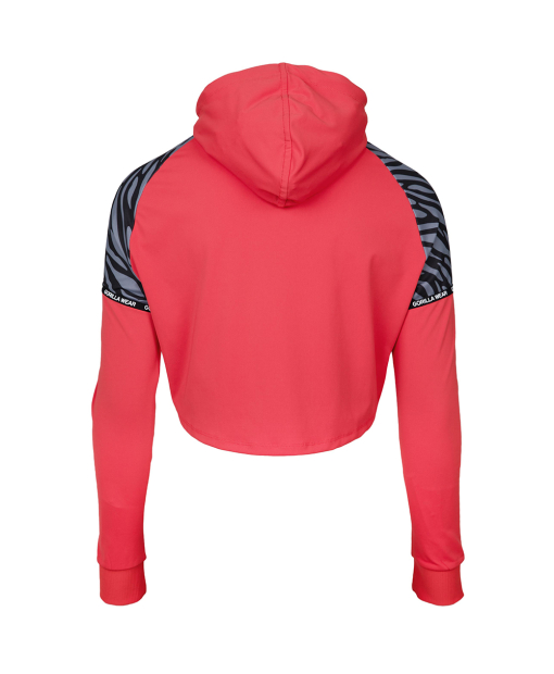 Zion Cropped Hoodie Red