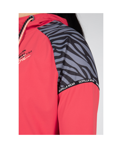 Zion Cropped Hoodie Red