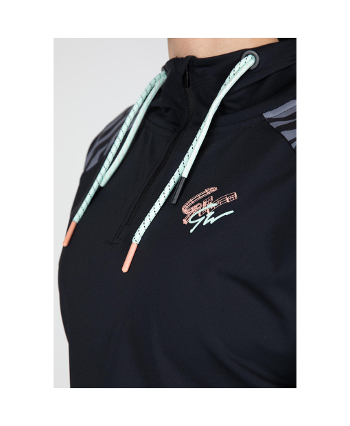 Zion Cropped Hoodie Black