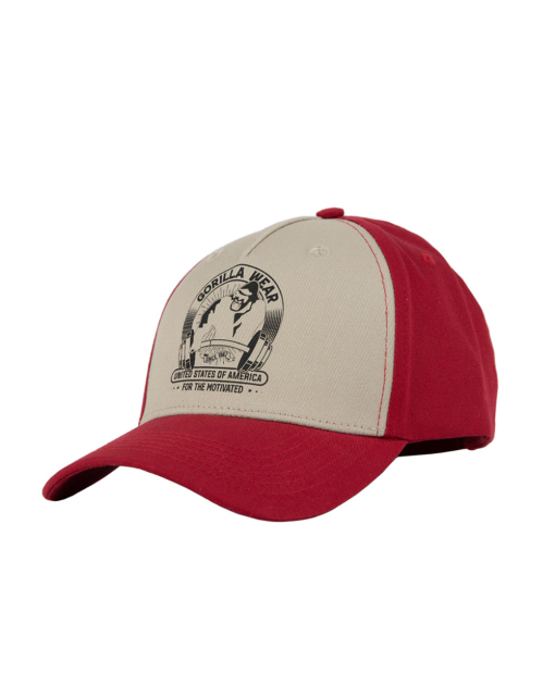 Buckley Cap - Red/Beige