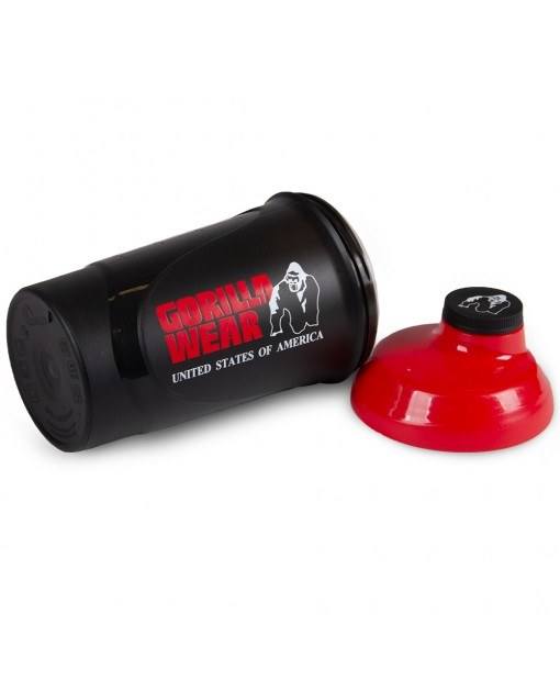Gorilla Wear Wave Shaker 600ML - BlackRed