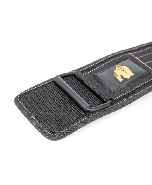 Gorilla Wear 4 Inch Nylon Lifting Belt Black/Gold
