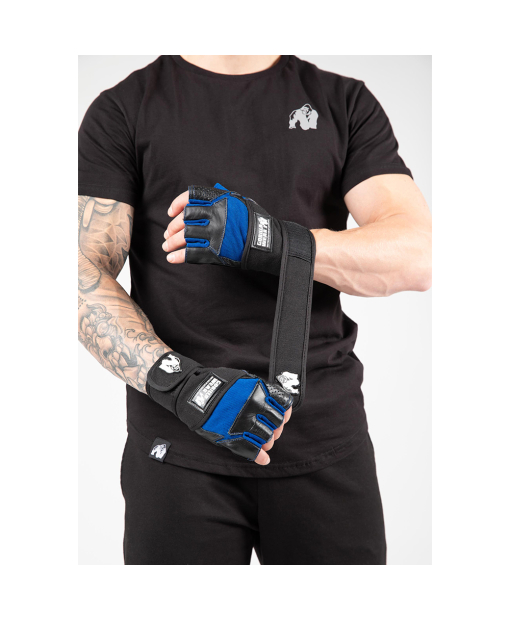 Dallas Wrist Wrap Gloves Black/Blue