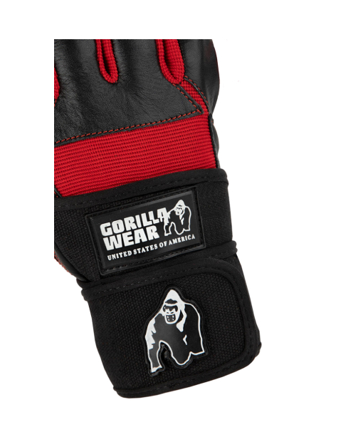 Dallas Wrist Wrap Gloves Black/Red