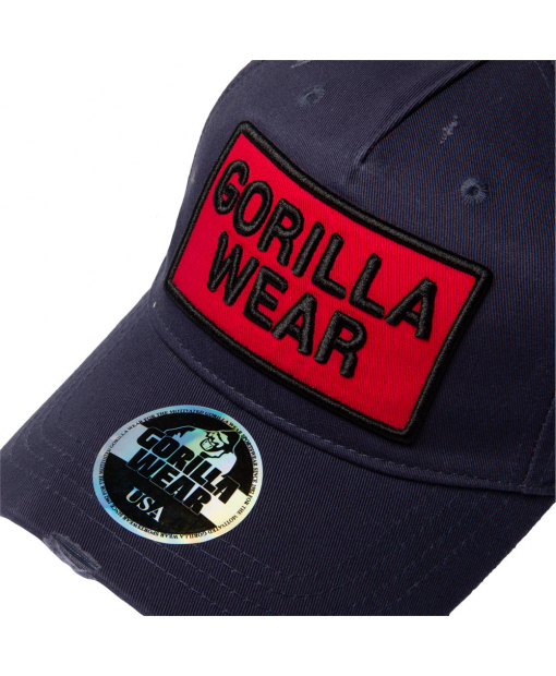 Harrison Cap Navy Blue/Red