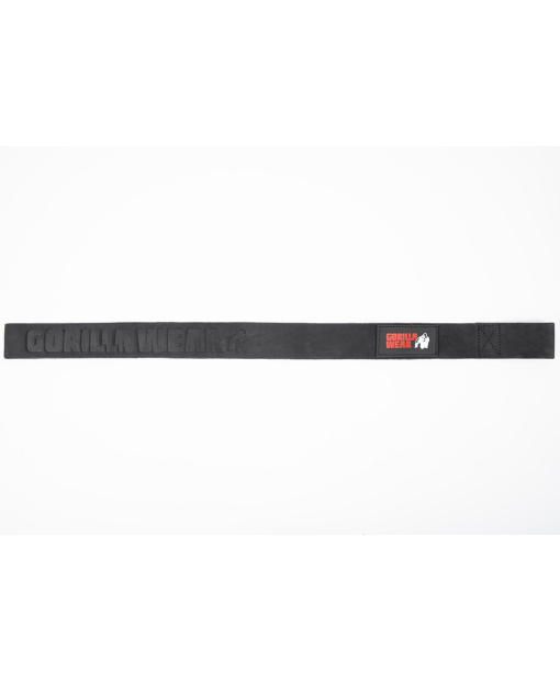 Leather Lifting Straps Black