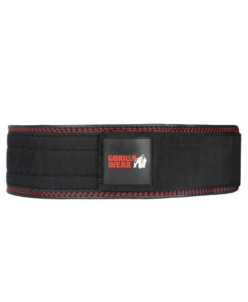 Gorilla Wear 4 Inch Premium Leather Lifting Belt Black