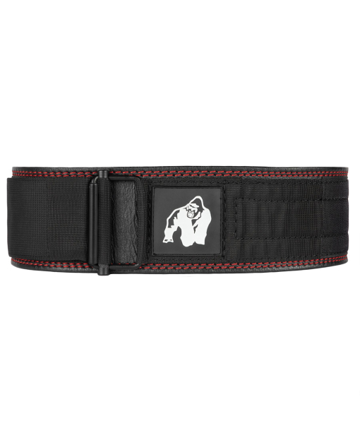Gorilla Wear 4 Inch Premium Leather Lifting Belt Black