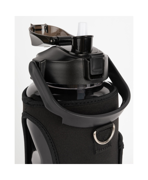 Water Bottle With Sleeve 2L Black