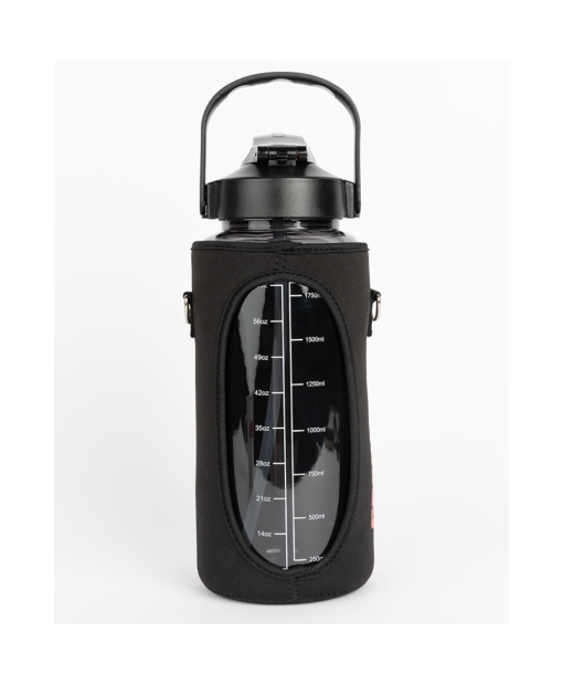 Water Bottle With Sleeve 2L Black