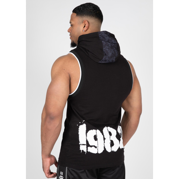 Loretto Hooded Tank Top Black