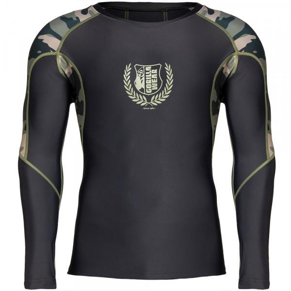 Lander Rashguard Long Sleeves - Army Green Camo