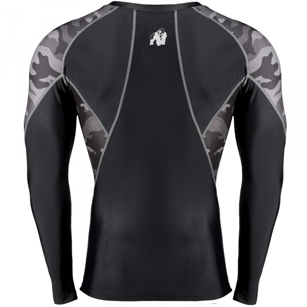 Lander Rashguard Long Sleeves Black/Gray Camo