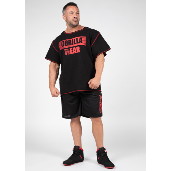 Wallace Workout Top - Black/Red